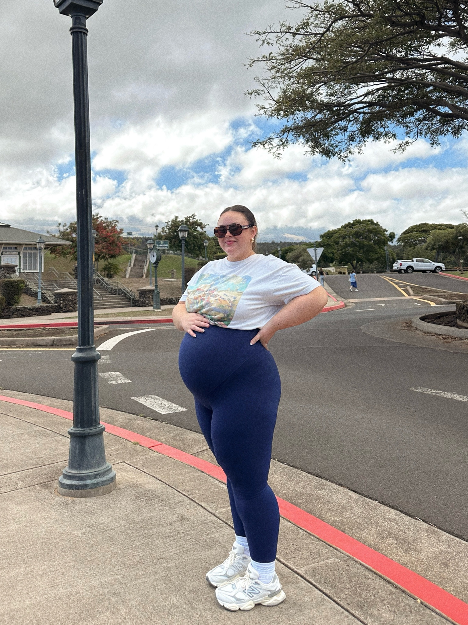 currently living in maternity leggings & my husbands oversized tees😙 wearing an XL in leggings and XXL in top! Abercrombie is also having a sale rn so grab your graphic tees!!

#LTKPlusSize #LTKBump #LTKSeasonal