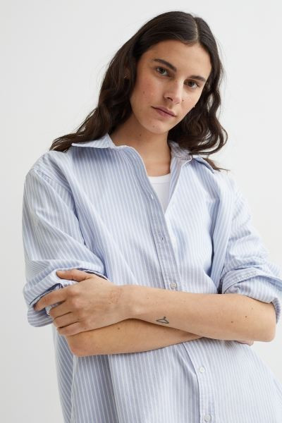Light blue/white striped | H&M (US + CA)