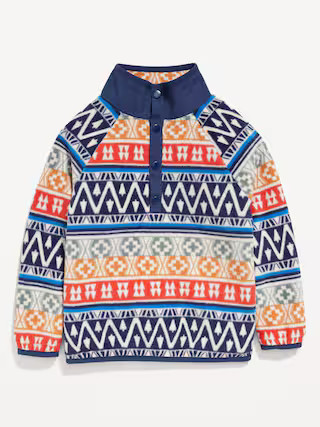 Long-Sleeve Quarter-Zip Microfleece Sweater for Toddler Boys | Old Navy (US)