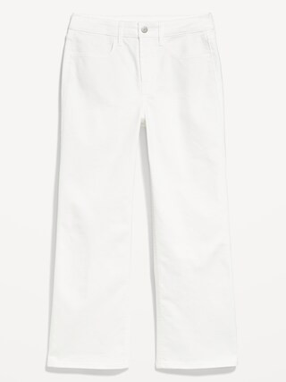 High-Waisted Wow Crop Wide-Leg Jeans | Old Navy (US)