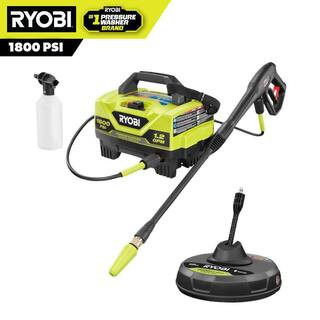 1800 PSI 1.2 GPM Cold Water Electric Pressure Washer with Surface Cleaner | The Home Depot