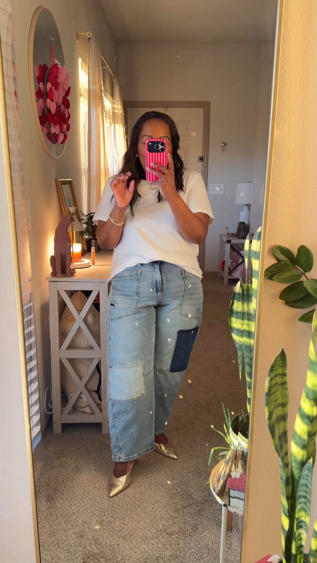 Obsessed with these patchwork barrel jeans from the Jessica Simpson line at Walmart! Wearing the size 12. 

#LTKstorytime #LTKvlog #LTKMidsize