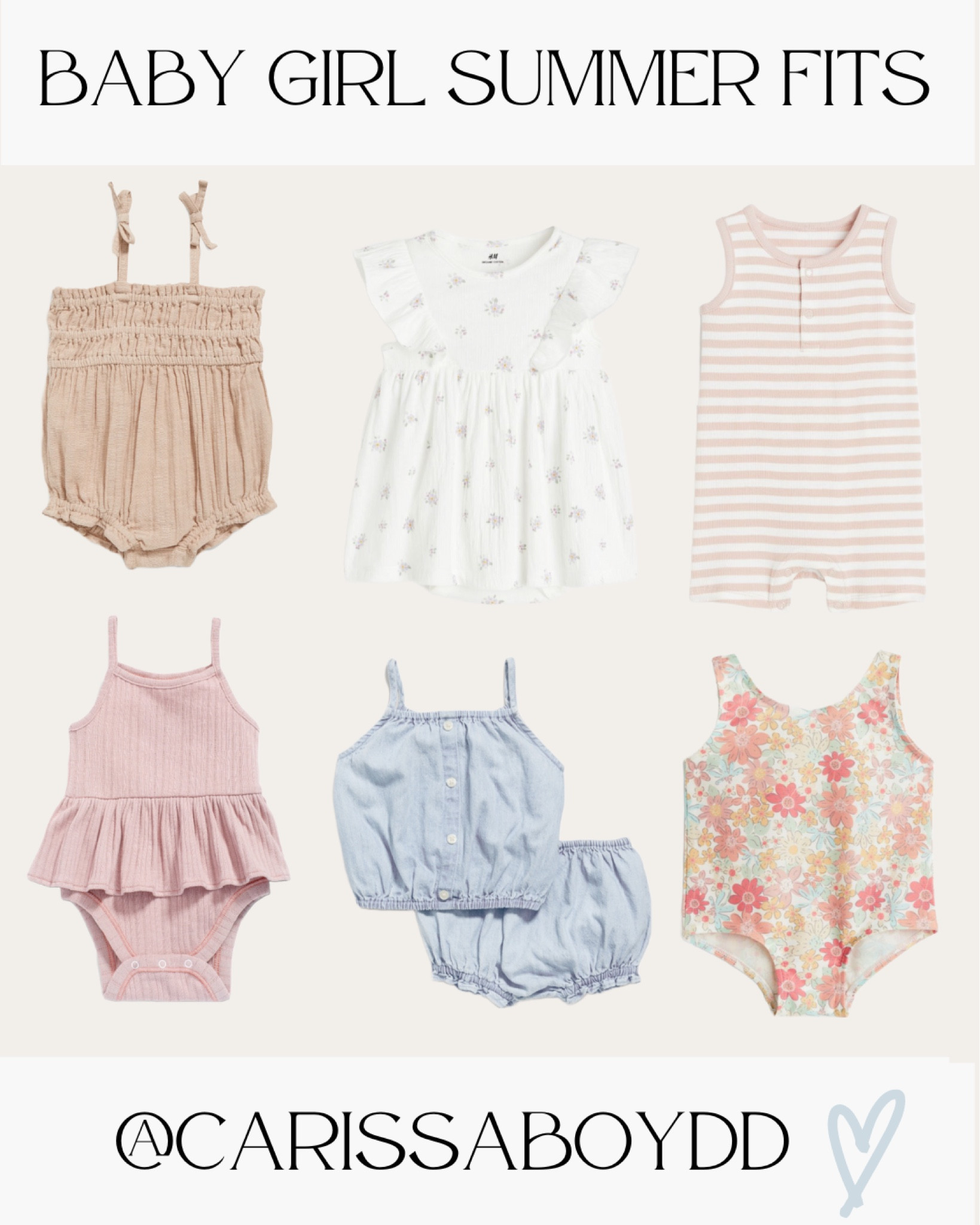 50% off at old navy ✨

old navy 
old navy sale
cyber sale
summer sale
cyber summer sale 
prime day
baby girl
baby girl clothes
baby girl fit
baby girl outfit
old navy 
old navy sale
old navy baby girl sale
baby romper
baby girl romper
baby swimsuit

#LTKbump #LTKkids #LTKSeasonal