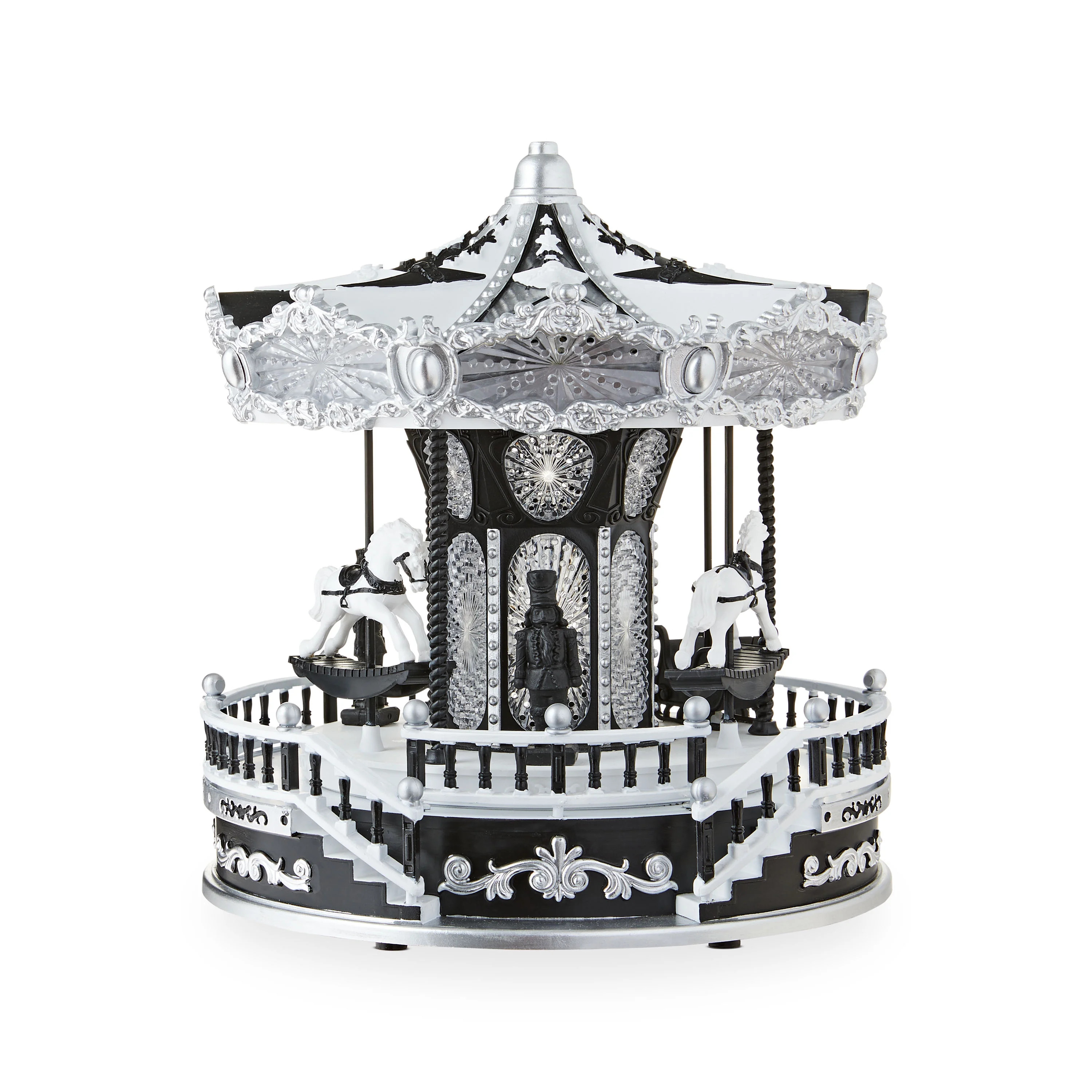 Light-Up and Musical Christmas Carousel Decoration, Multicolor, 11", by Holiday Time | Walmart (US)