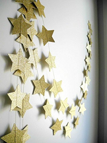 Skoye 3-Pack Gold Star Garland Banner – Graduation Decorations 2026, Twinkle Twinkle Little Star Decorations for Christmas, Baby Shower & Birthday, 4" x 13ft Each, Holiday Party Hanging Decor | Amazon (US)