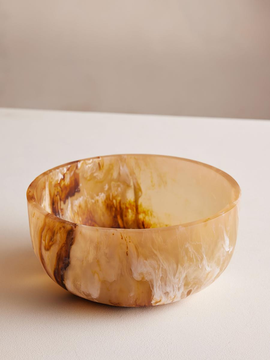 Miller Resin Salad Bowl, Brown | Soho Home Ltd