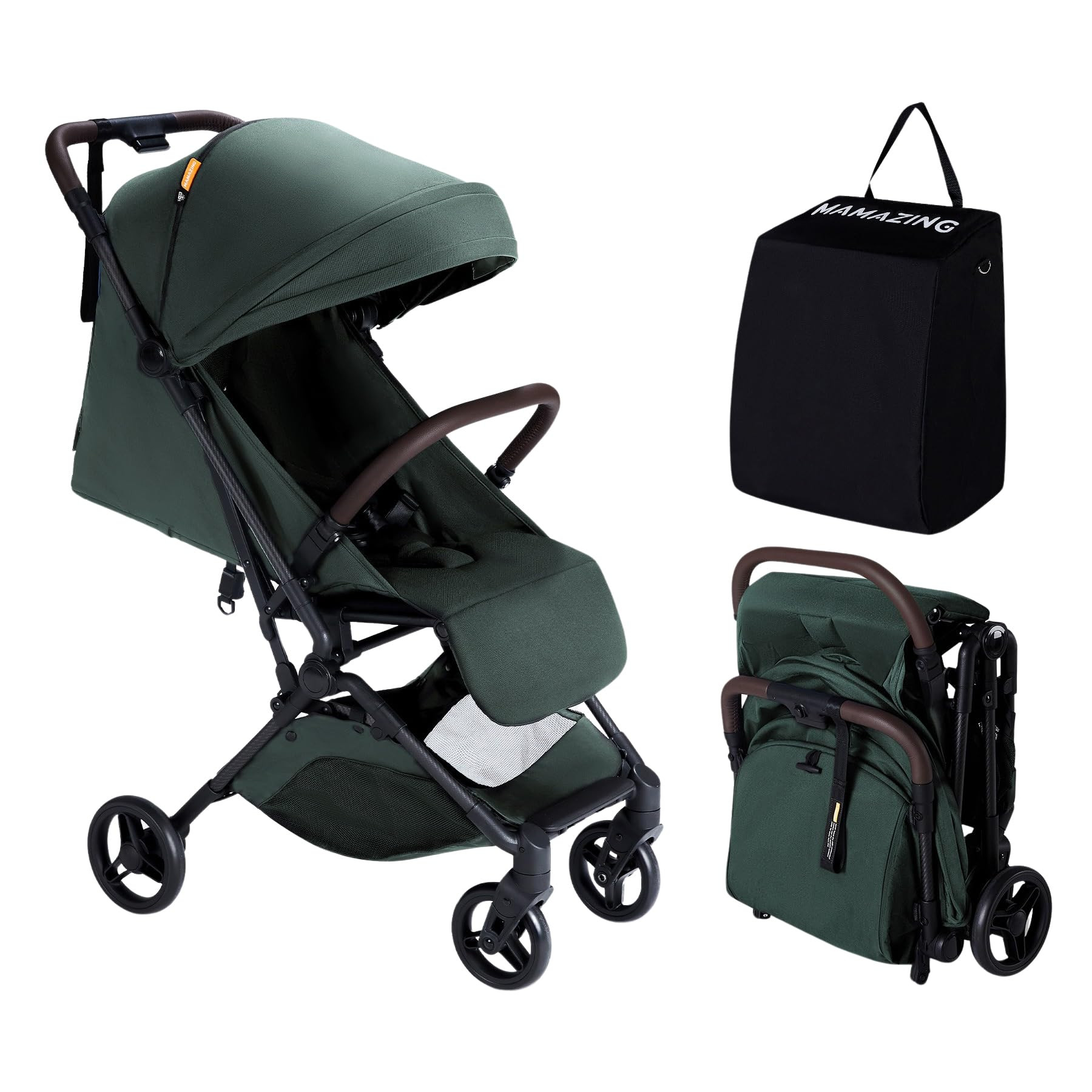 Lightweight Baby Travel Stroller with Carbon Fiber Frame, Compact & Airplane-Friendly, One-Handed... | Amazon (US)