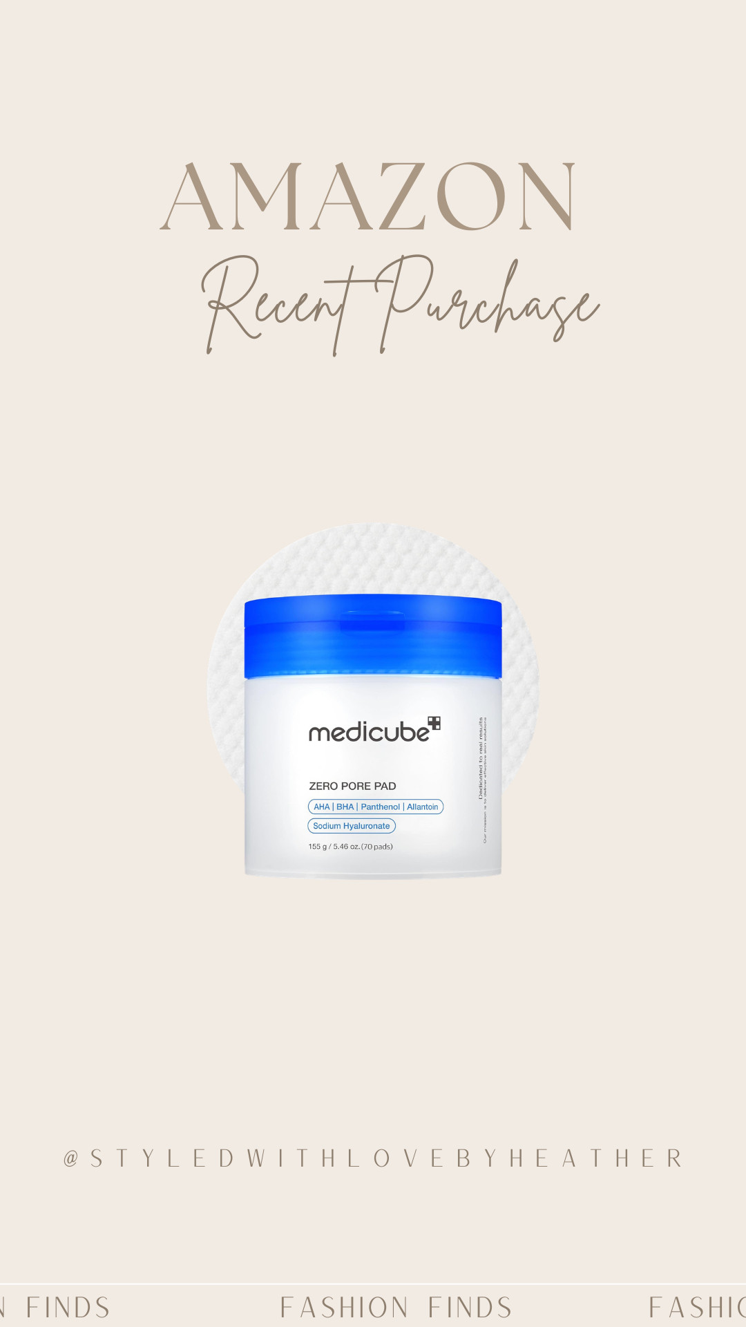 ✨ Recent Amazon find I keep repurchasing ✨

These @medicube pore pads have become a staple in my routine — I’ve bought them so many times now. They gently exfoliate, help smooth skin texture, and keep pores looking clearer while still feeling refreshing and hydrating.

If you want smoother, clearer-looking skin and an easy exfoliating step in your routine, this is a must-have.
Linked on my LTK 🤍 ✨

 

 #LTKselfcare #LTKstorytime #LTKBeauty