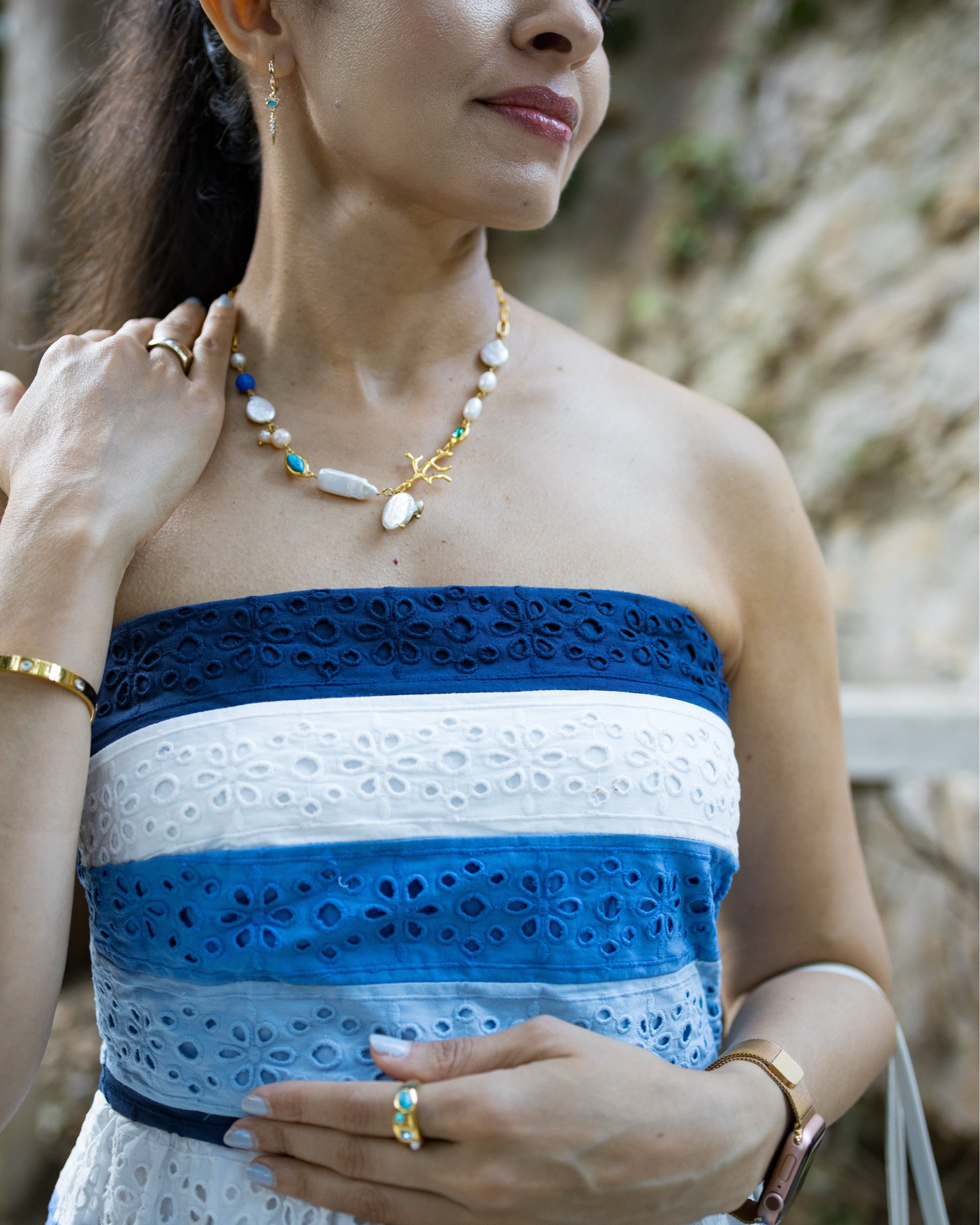 Statement jewelry
Necklace 
Vacation jewelry 
22k jewelry 
Pearl necklace 
Necklace and earrings 


#LTKParties #LTKSaleAlert #LTKStyleTip