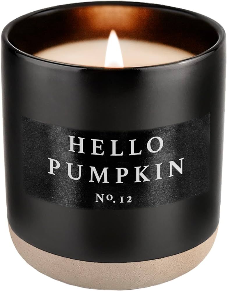 Sweet Water Decor Hello Pumpkin Soy Candle | Pumpkin, Warm Spices, Vanilla, and Whipped Cream Fal... | Amazon (US)