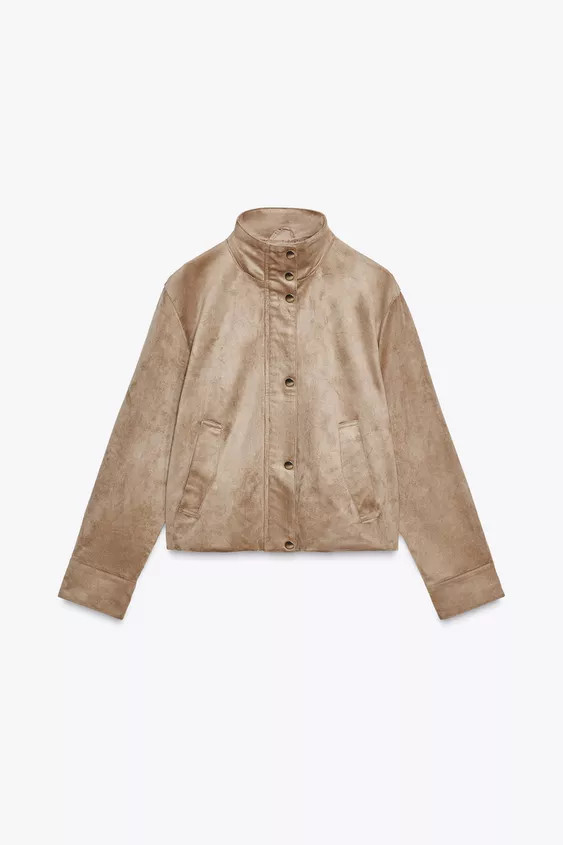 FAUX SUEDE JACKET | Zara UK