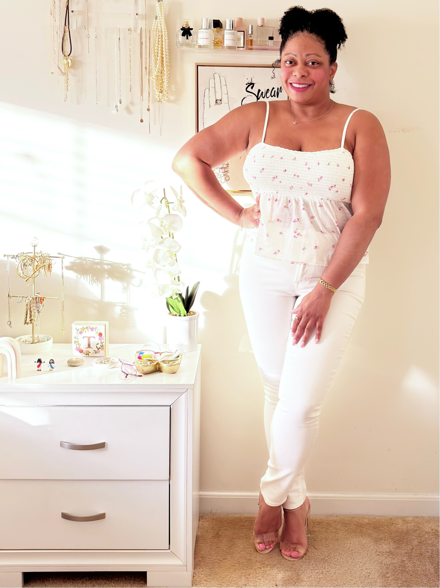 Summer Outfit | Spring Outfit | Date Night Outfit | White Jeans 

#LTKMidsize #LTKgrwm #LTKootd