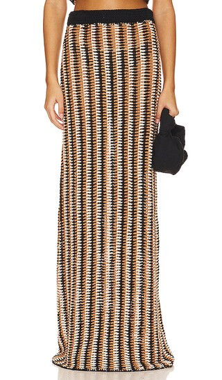 Kristine Skirt in Brown | Revolve Clothing (Global)