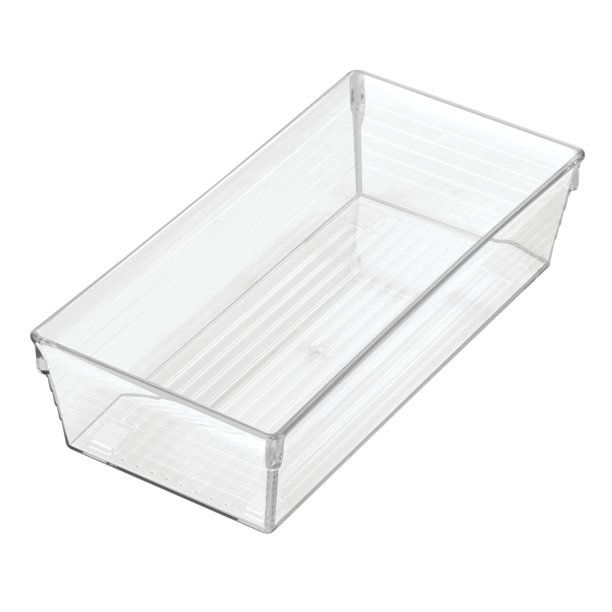 Mainstays Sierra Clear Plastic Drawer and Shelf Organizer Tray, 8" L x 4" W x 2" H - Walmart.com | Walmart (US)