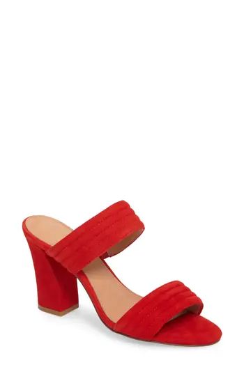 Women's Halogen Della Slide Sandal, Size 5.5 M - Red | Nordstrom