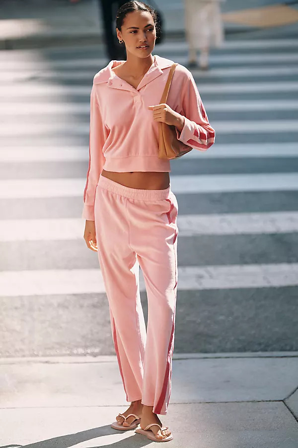 Araminta James Mara Velour Pants | Anthropologie (US)