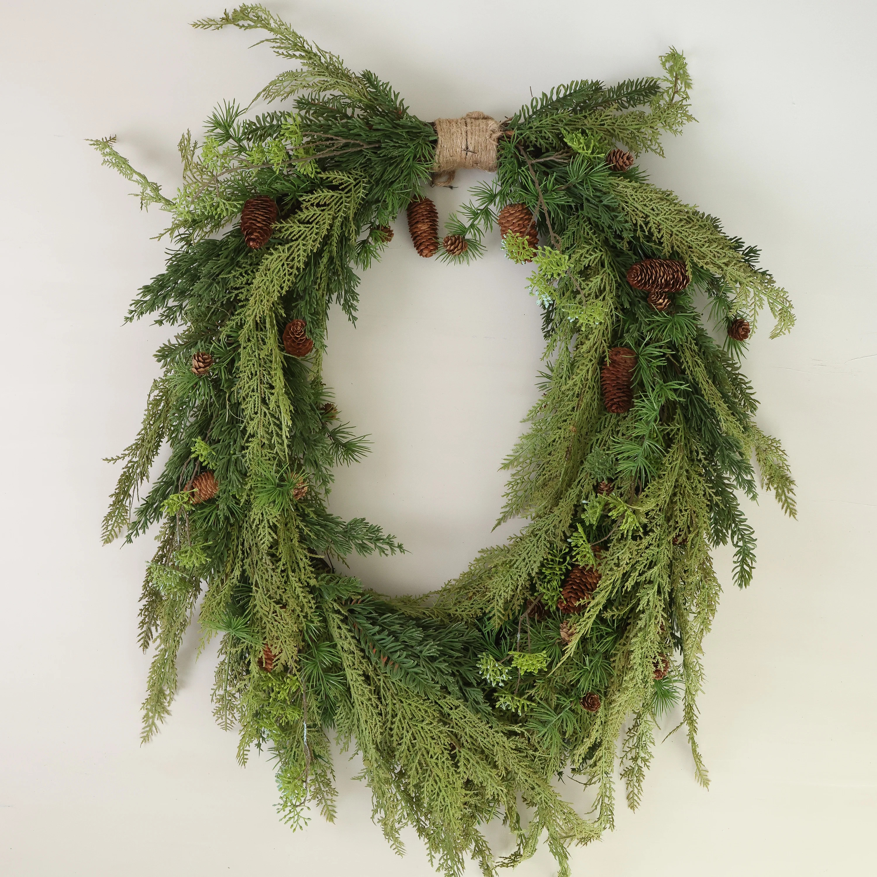 Mixed Green Wreath | Eco Chic Home
