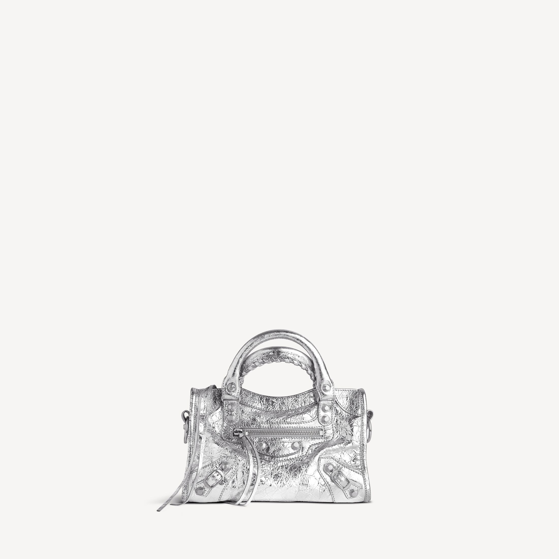 Women's Le City Bag Mini in Silver | Balenciaga US | Balenciaga