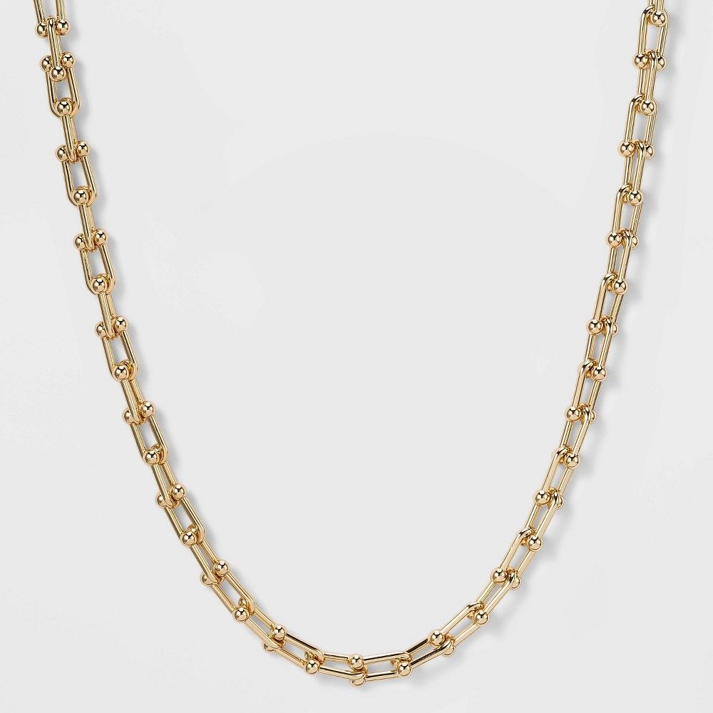 SUGARFIX by BaubleBar Gold Link Chain Collar Necklace - Gold | Target