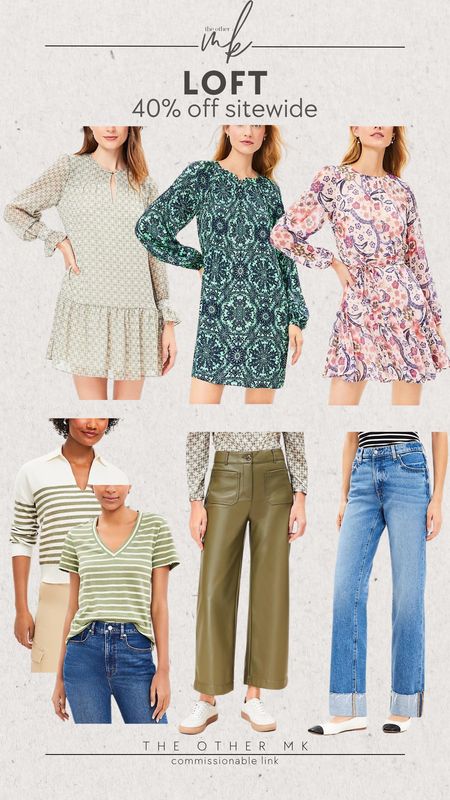 40% off sitewide at Loft
Spring dresses, jeans, date night outfit, work wear, smart casual style, business casual, spring outfit 

#LTKstyletip #LTKsalealert #LTKmidsize