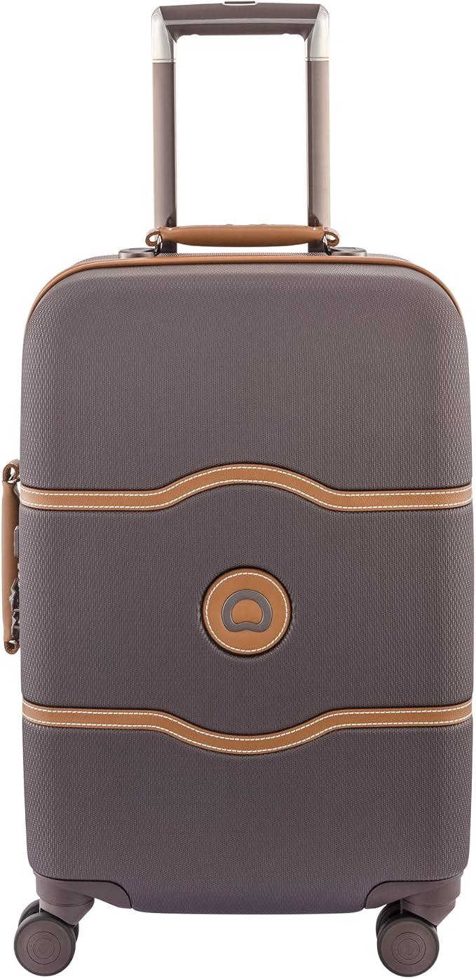 DELSEY Paris Chatelet Hard+ Hardside Luggage with Spinner Wheels, Chocolate Brown, Carry-on 21 In... | Amazon (US)