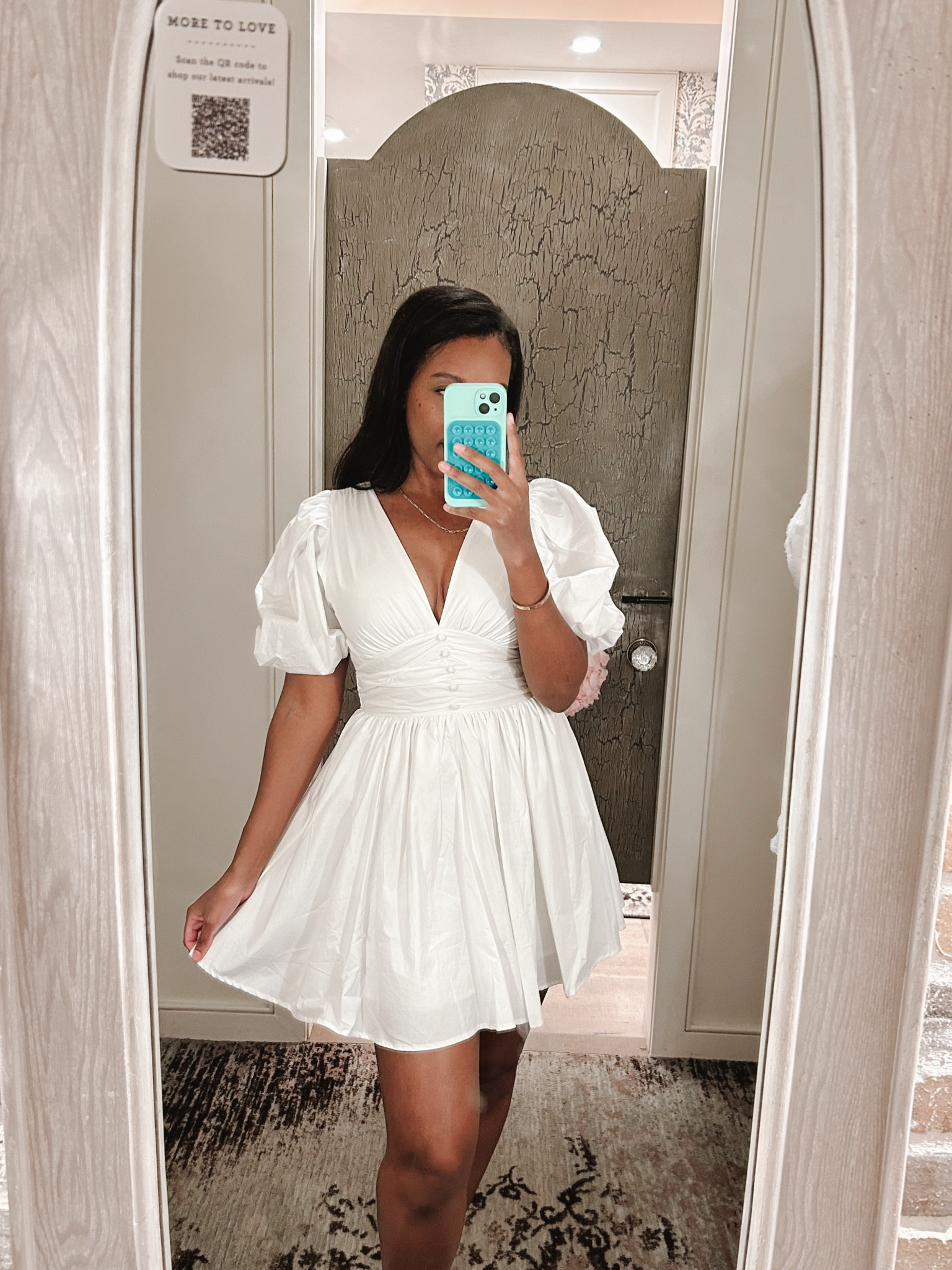 White Puff Sleeved Spring Dress✨ wearing a size M 

#springdress #whitedress #vacationoutfits #resortwear 

#LTKfindsunder100 #LTKtravel #LTKstyletip