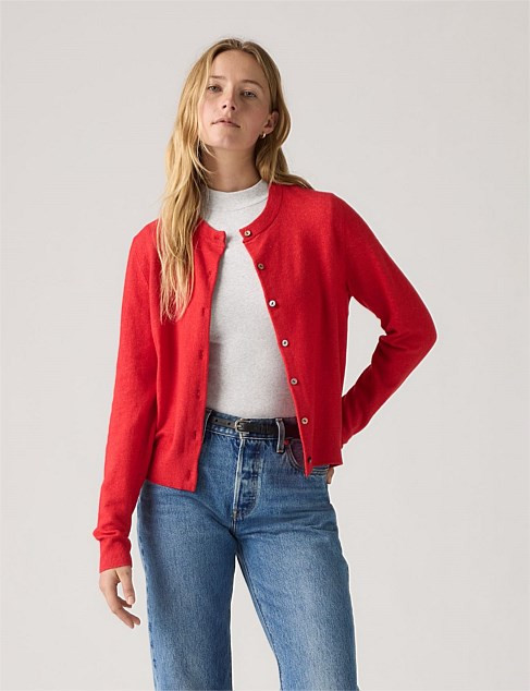 Tara Crewneck Cardigan | David Jones (Australia & New Zealand)