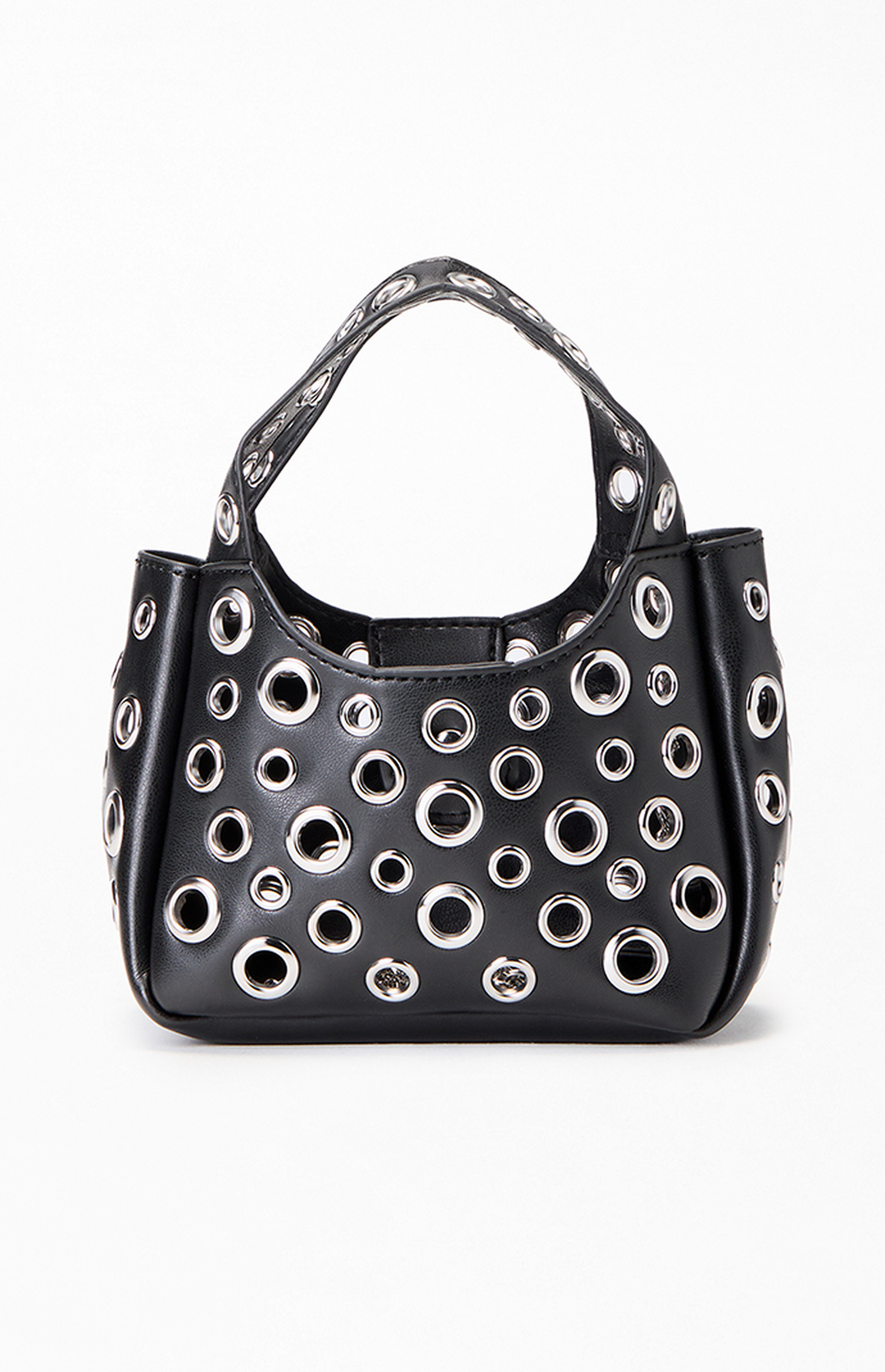 LA Hearts Mini Faux Leather Grommet Chain Bag | PacSun