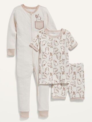 Unisex 3-Piece Pajama Set for Toddler &#x26; Baby | Old Navy (US)