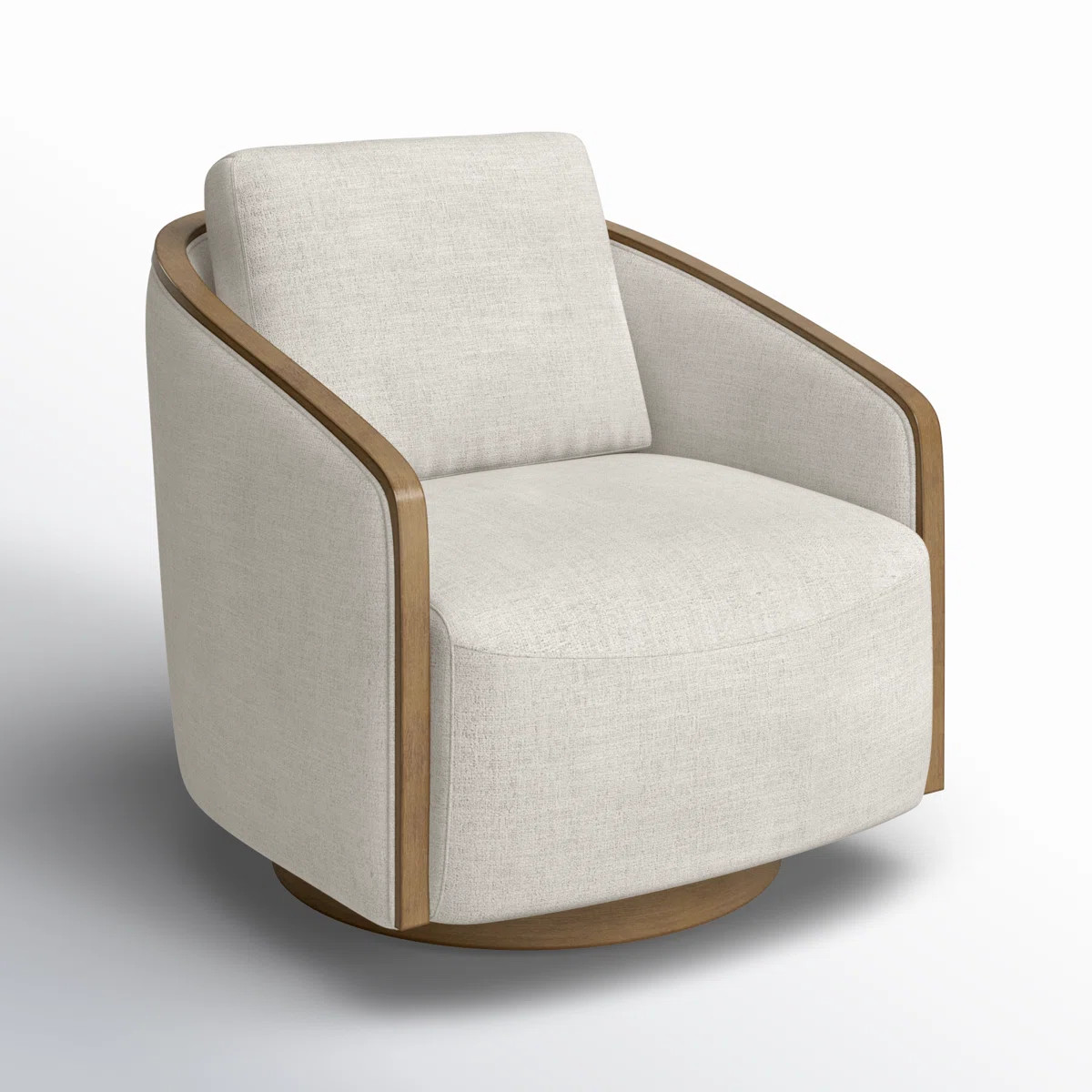 Nieve Upholstered Swivel Barrel Chair | Birch Lane