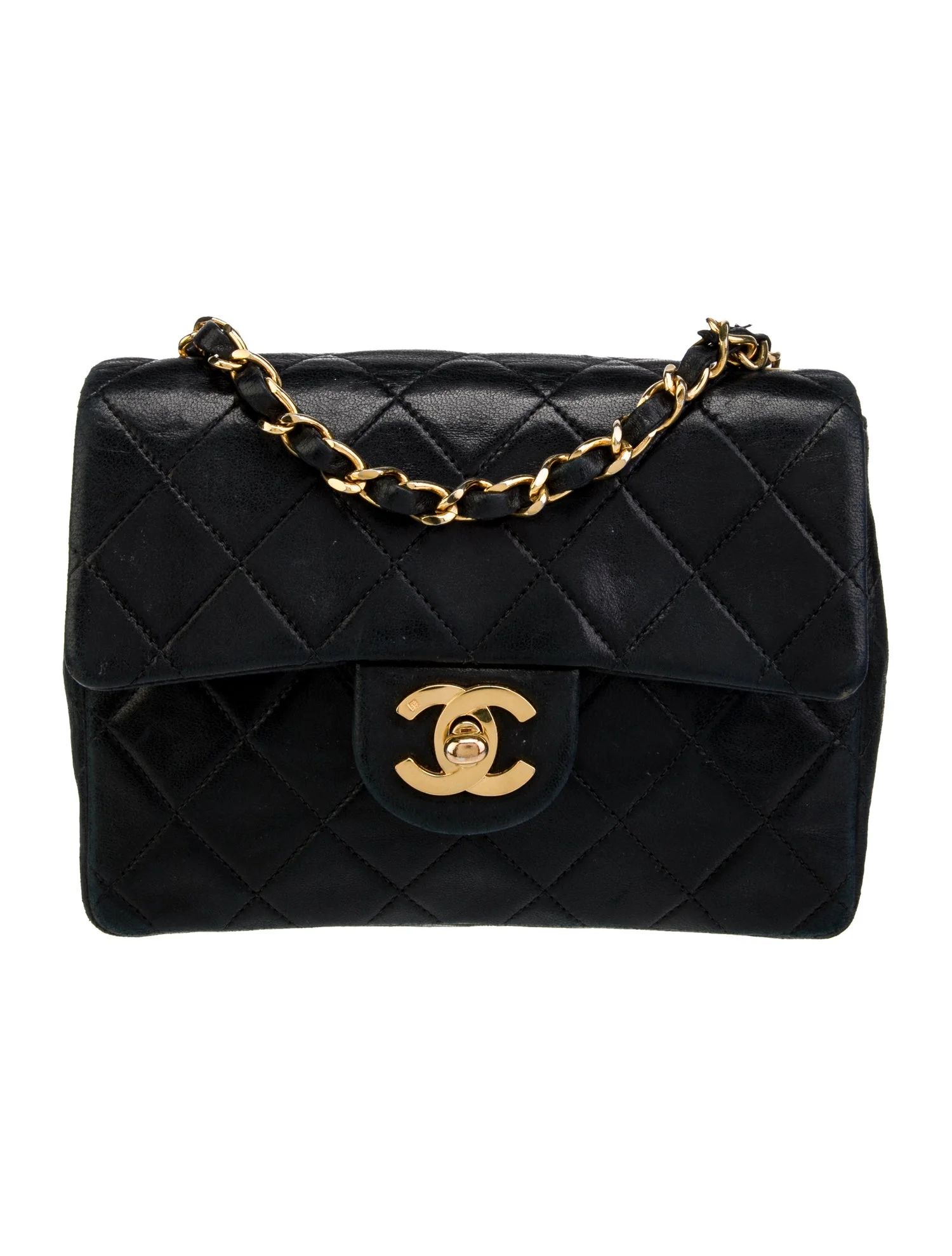 Mini Square Quilted Flap Bag | The RealReal