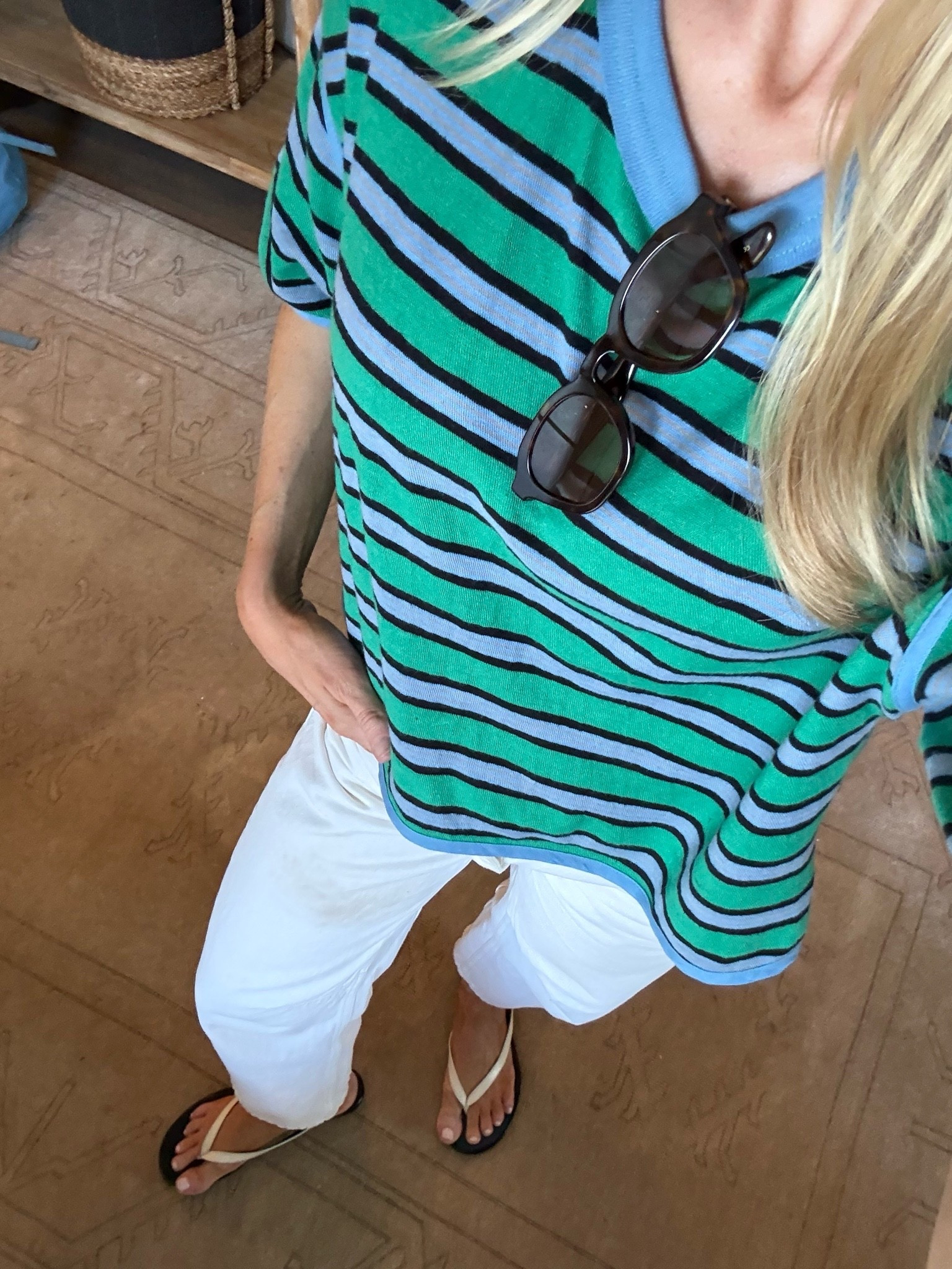 Striped tshirt - small
Cream barrel denim - 23 (size down)


Summer outfits