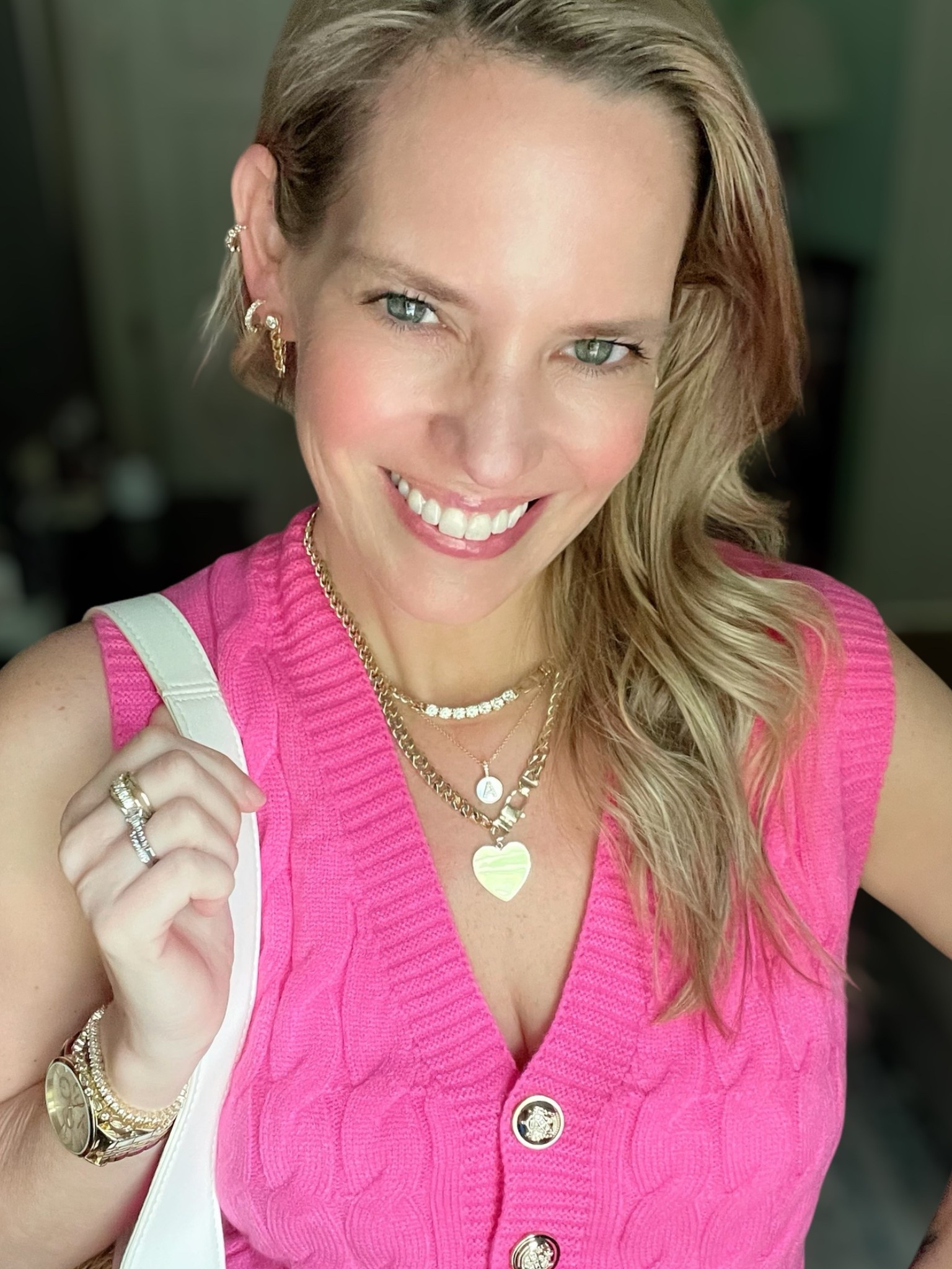 ASHLEYBA for 10% off my Melinda Maria jewelry
From laundry day to date night — this look is proof that pearls and polish never go out of style!
I started the day in classic “coastal grandma” mode with a sunshine yellow sweater ☀️, blue + white embroidered seersucker skirt 🌼, and my Melinda Maria necklace stack ✨ — featuring the Diamondette Tennis Necklace 💎, gold Initial Pendant ✨, and bold Heart Charm Necklace 💛 for the prettiest layered luxe.

By evening, I swapped into a hot pink cable knit vest 💖 with glam gold buttons and crisp white wide-leg trousers 🤍 — comfy and chic. The stacked gold jewelry totally pulled both looks together for an effortlessly polished transition!

This golden glow-up is my everyday go-to for sparkle that slays all day —
Use code ASHLEYBA for 10% off at Melinda Maria! You’ll be layering these pieces on repeat!

#MelindaMaria #ASHLEYBA #JewelryStack #CoastalGrandmaStyle #DayToNightLook #LTKSpringStyle #ChicMomStyle #LTKunder100 #GoldJewelryLove #Pearlcore #NecklaceLayering #ClassicStyle #OOTDInspo #DateNightReady


#LTKFindsUnder50 #LTKOver40 #LTKFindsUnder100