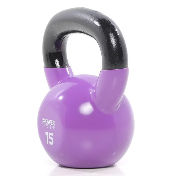 Power Systems Premium Vinyl Covered Cast Iron Kettlebell Prime Home Gym Exercise Weight Training ... | Target