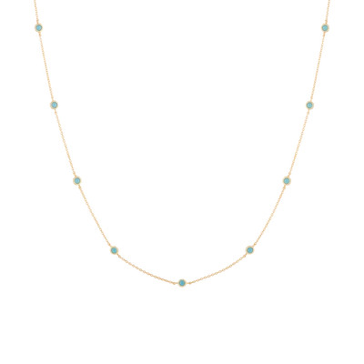 Aurate x Frye: Turquoise Station Necklace | AUrate New York