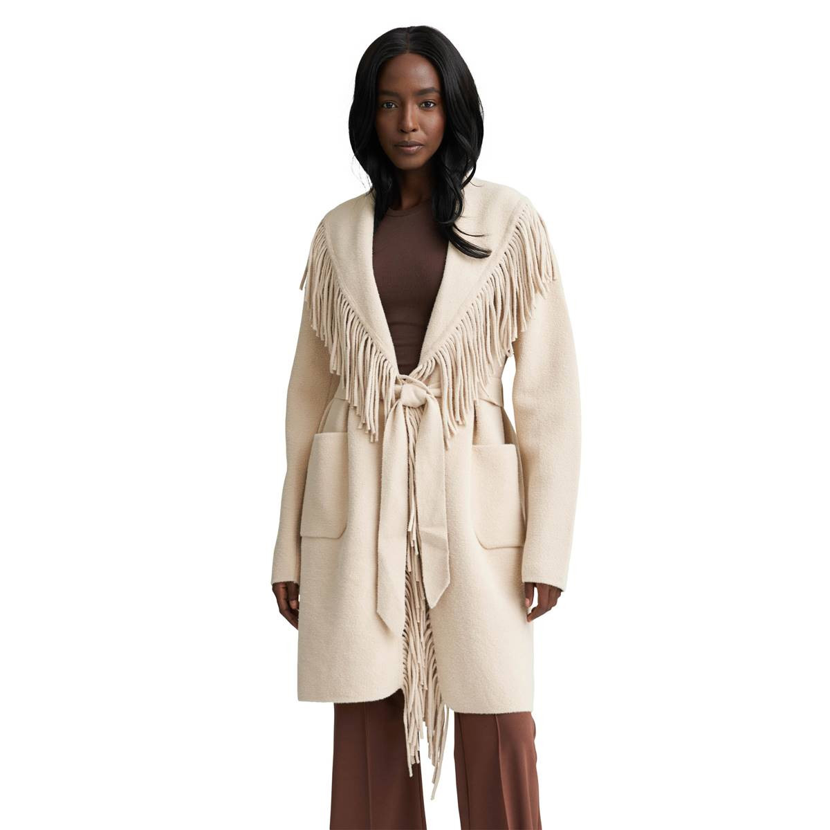 Womens NVLT Belted Fringe Coatigan | Boscov's Department Stores