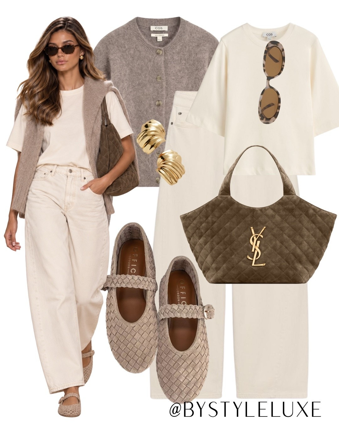 TRANSITIONAL LOOK - Neutral outfit with a cashmere cardigan layered over a staple t shirt and @Zara jeans for autumn

#jeans #autumnoutfit #cardigan

#LTKautumn #LTKjeans #LTKshoes