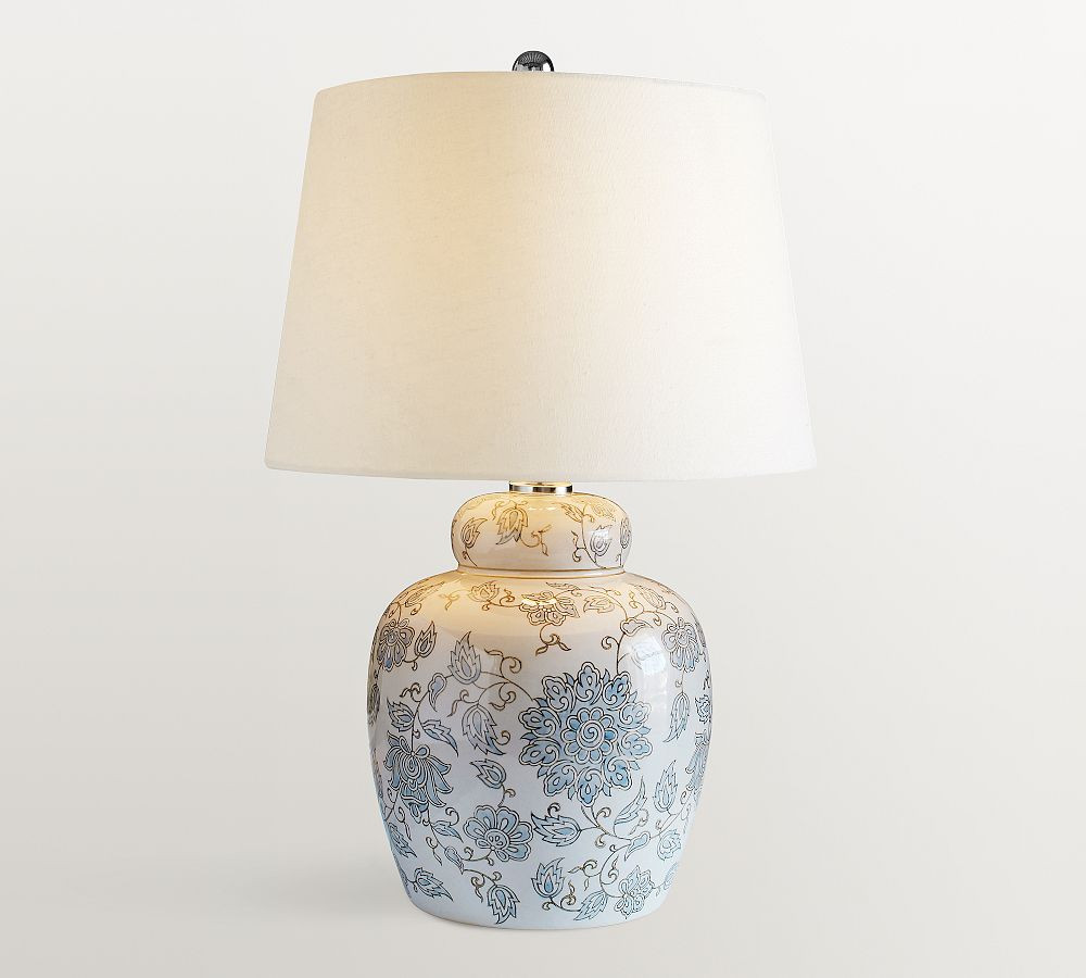 Langley Petite Ceramic Table Lamp (18") | Pottery Barn CA