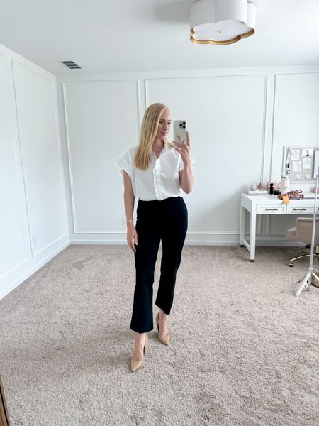 Can’t believe this workwear blouse is from Walmart and it’s under $25! Wearing size small in the top and medium in the pants. Workwear // work tops // work pants // work outfits // Walmart finds // Walmart fashion // Spanx workwear 

#LTKFindsUnder50 #LTKWorkwear #LTKSeasonal