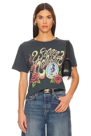 Willie Nelson Rose Frame Boyfriend Tee | Revolve Clothing (Global)