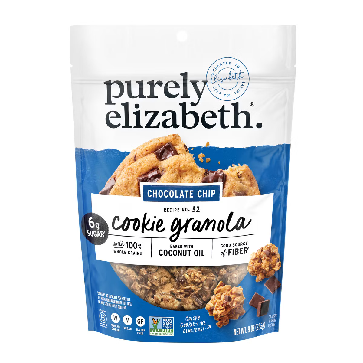 Purely Elizabeth Chocolate Chip Cookie Granola - 9oz | Target