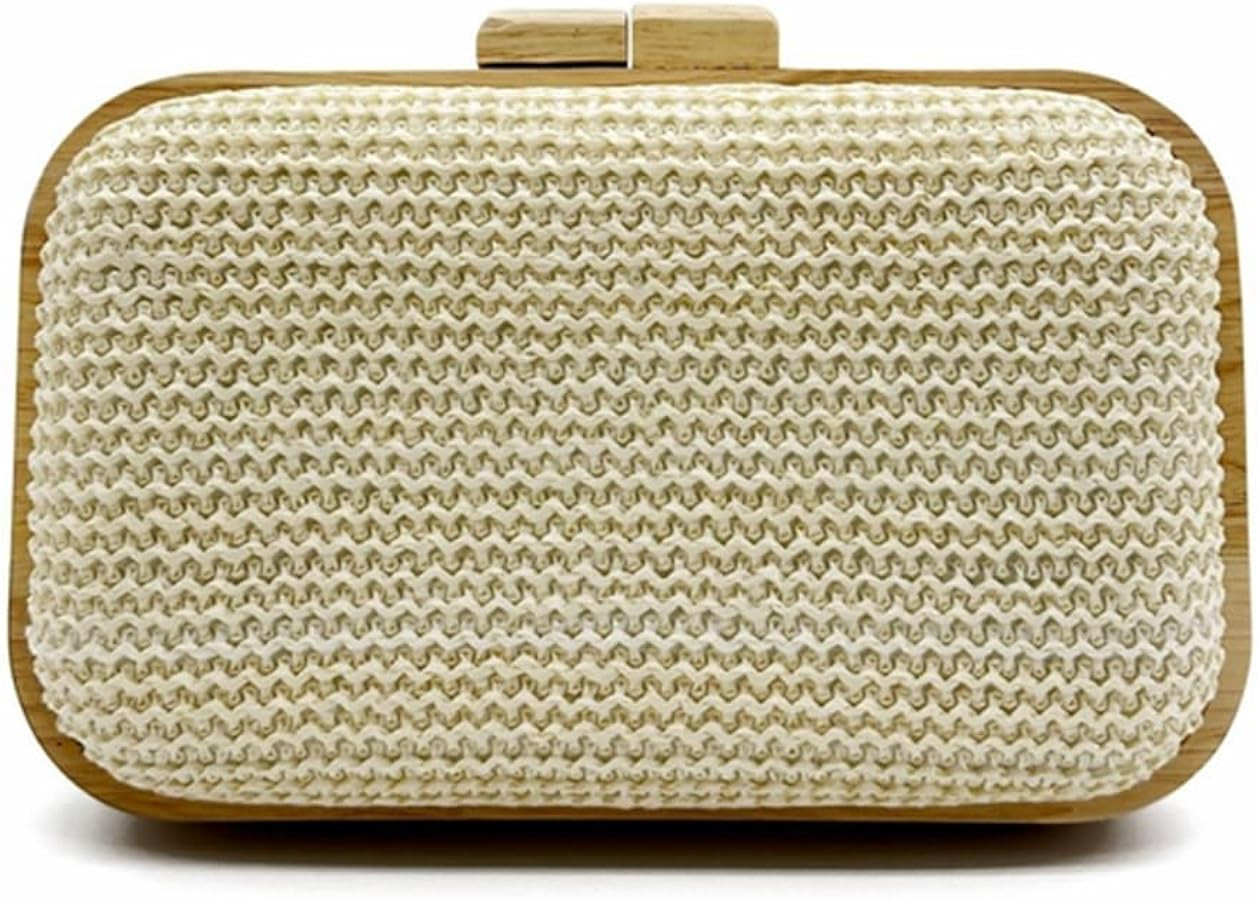 Women Straw Clutch Purse Handwoven Summer Evening Bag Beach Straw Handbag Wedding Party Clutch Ba... | Amazon (US)