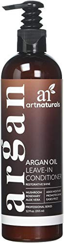 artnaturals Argan Oil Leave-in Conditioner, for Dry, Damaged, Brittle Hair, 12 fl oz (355 ml) | Amazon (US)