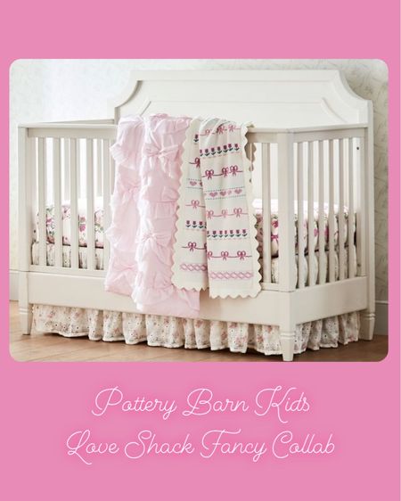 Pottery barn kids, love shack fancy, girl nursery, girls room, toddler room, pink room, quilt, pink bedroom, pink nursery 

#LTKbump #LTKbaby #LTKkids