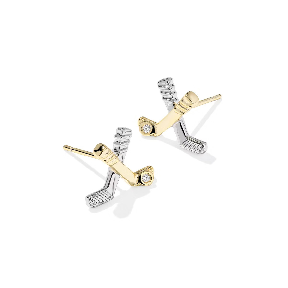 Kendra Scott Hockey Cubic Zirconia Stud Earrings - White | Target