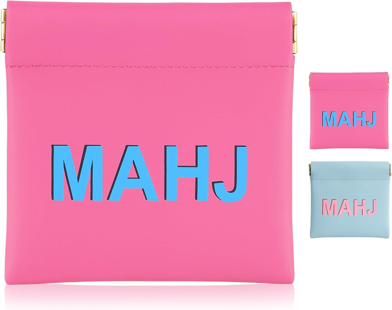 1 Pcs Mini Mahjong Dice Bags 3.8 x 3.9 in PU Squeeze Mahjong Pouch Dice Coin Tiles Purse for Boar... | Amazon (US)