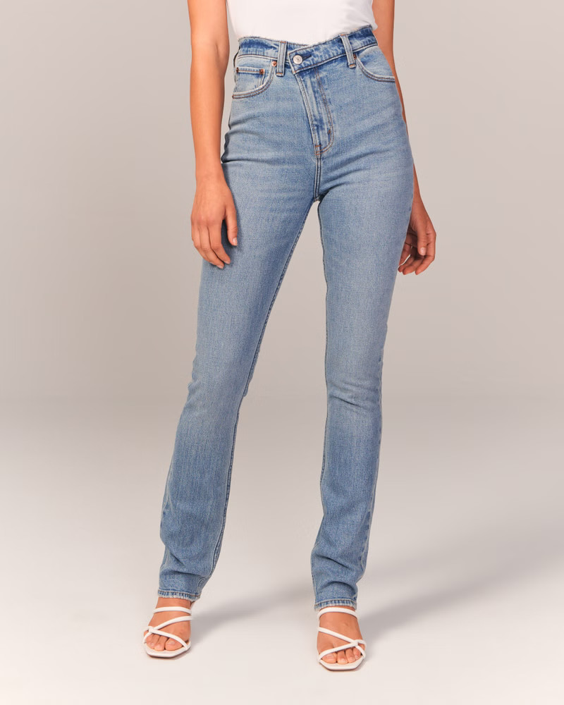 Ultra High Rise 90s Slim Straight Jean | Abercrombie & Fitch (US)