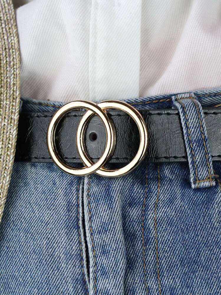 Double O-ring Buckle Belt | SHEIN