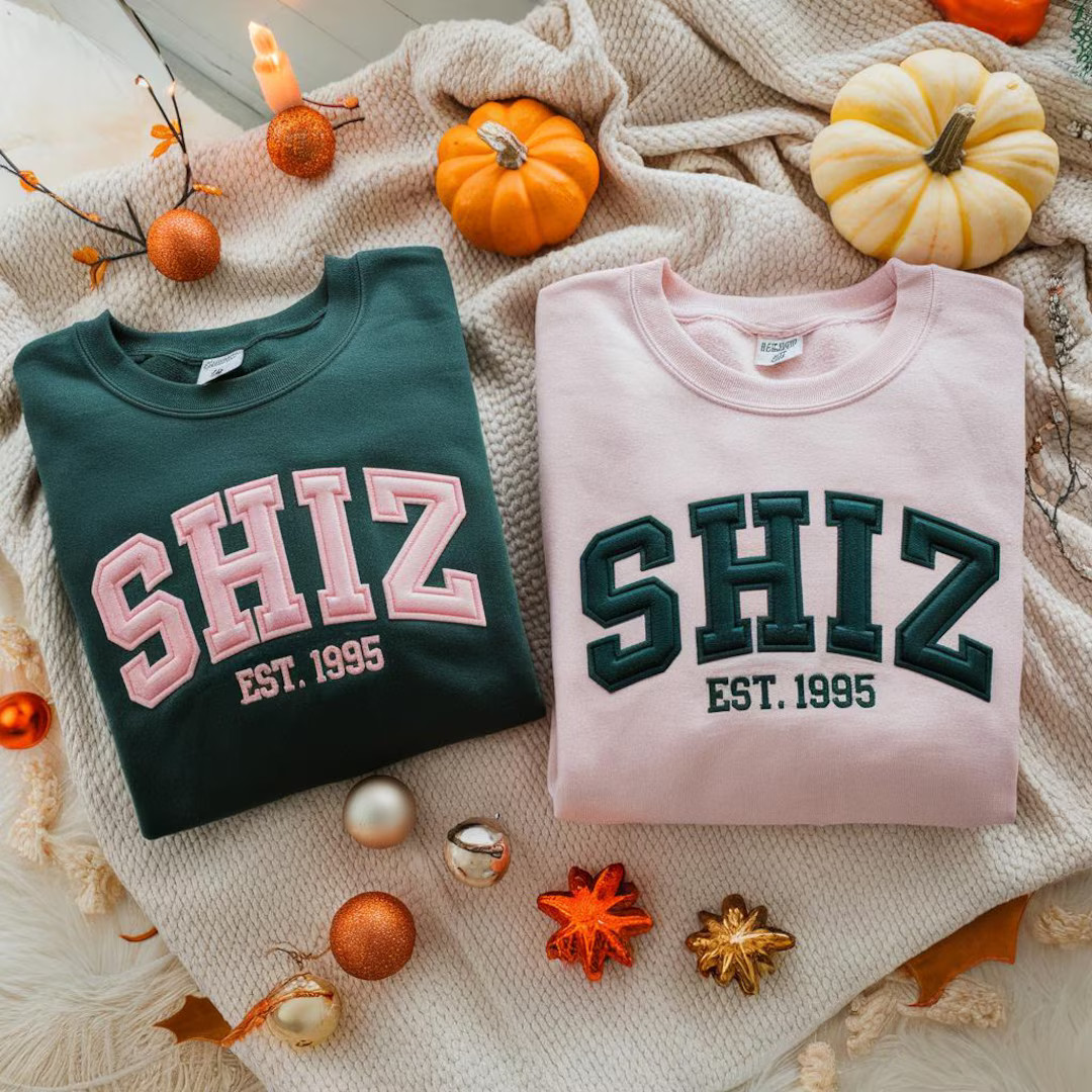 Shiz Embroidered Sweatshirt, Wizard Shiz University Sweatshirt, Broomstick Magic Wand, Movie Love... | Etsy (US)