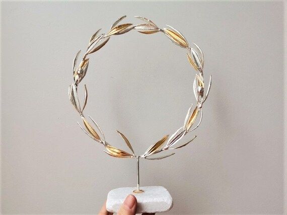 Gold Silver Olive Wreath Real Olive Twigs Wreath Grecoroman | Etsy | Etsy (US)